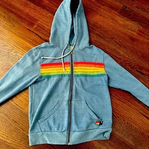 Women’s size Small 6 stripe aviator nation zip hoodie